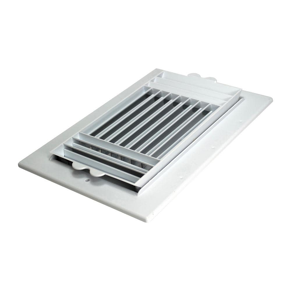 10 in. x 6 in. Plastic Ceiling Register 3-Way - Hercitys