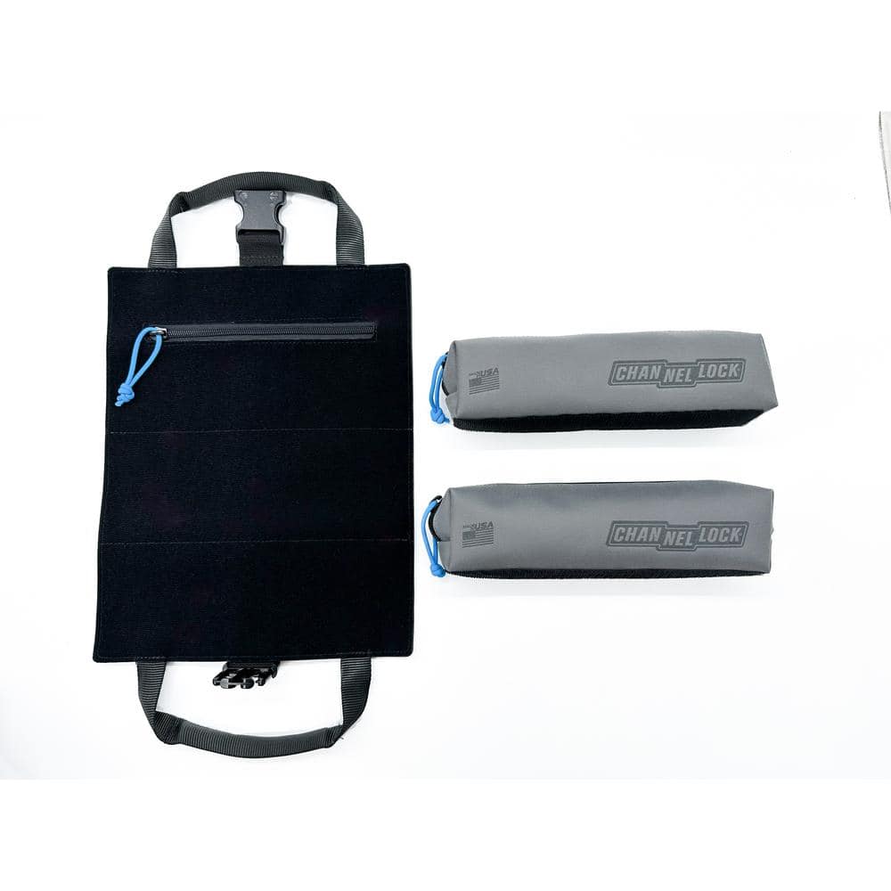 10.5 in. PRO 2-Pouch Tool Roll System Grey Fused with Black - Hercitys