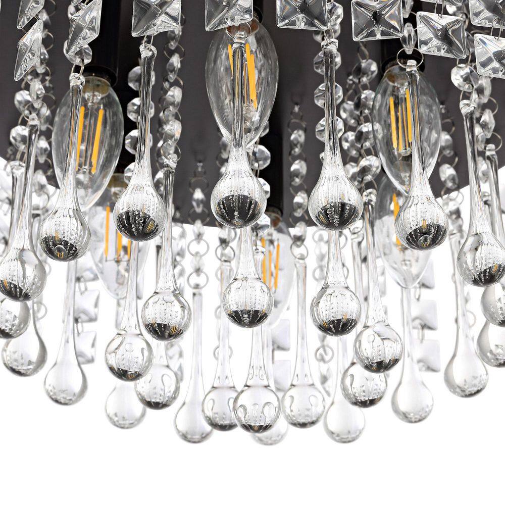 15 in. 6-Light Bronze Flush Mount - Hercitys