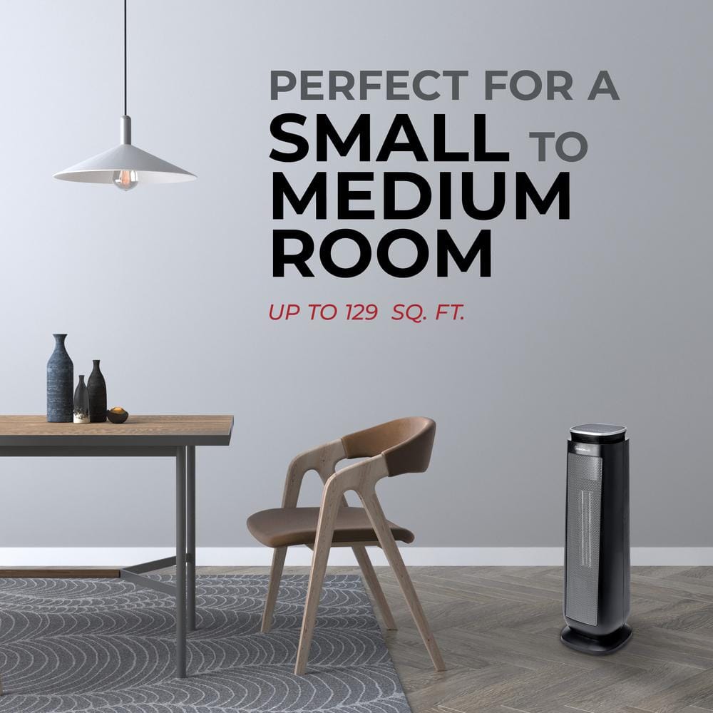 23 in. 1500-Watt/900-Watt Electric Oscillating Digital Ceramic Tower Heater - Hercitys