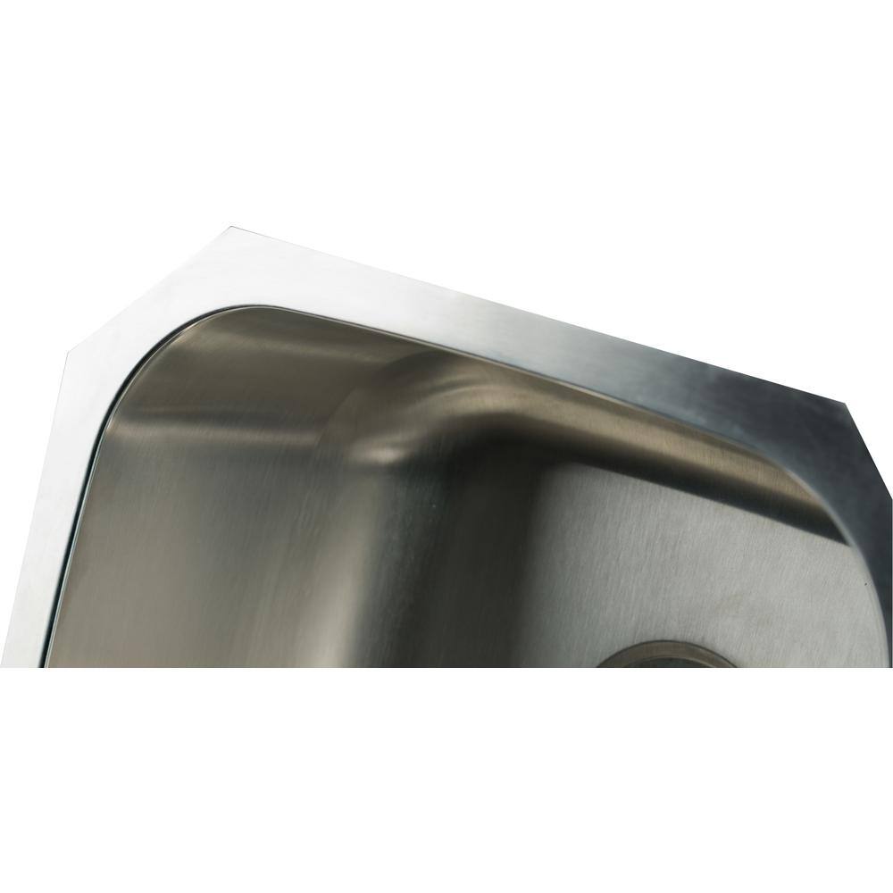 16 in. Undermount Single Bowl 18 Gauge Stainless Steel Kitchen Sink - Hercitys