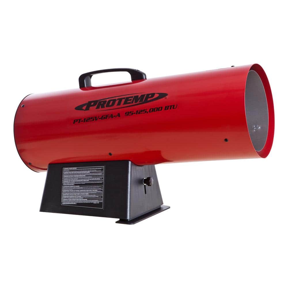 125,000 BTU Forced-Air Propane Space Heater - Hercitys