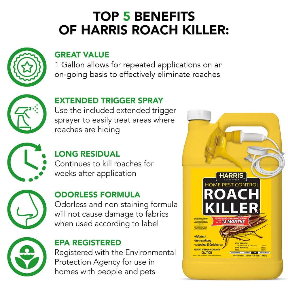1 Gal. Roach Killer Spray (2-Pack) - Hercitys