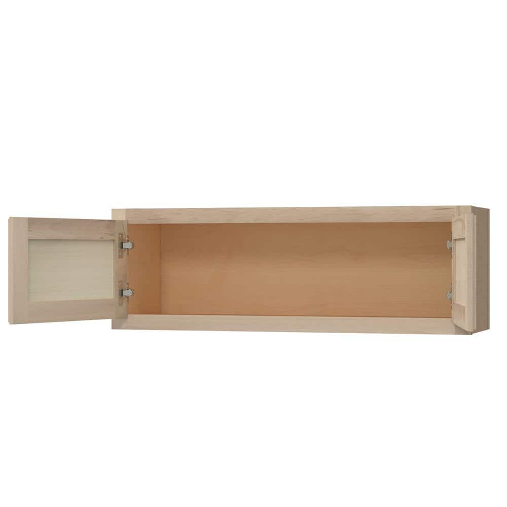 36 in. W x 12 in. D x 18 in. H Assembled Wall Bridge Kitchen Cabinet in Unfinished with Recessed Panel - Hercitys