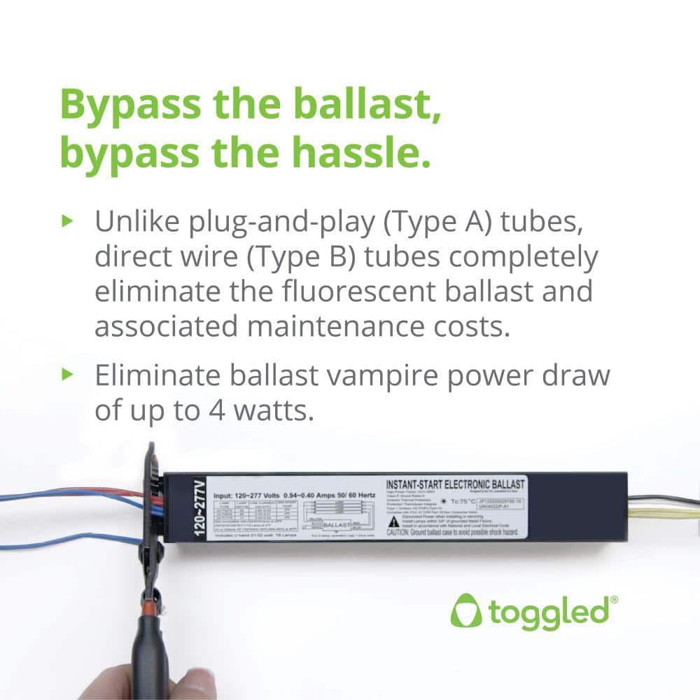 4 ft. 32-Watt Full Spectrum LED Grow Light Fixture (2 Tubes Included) - Hercitys