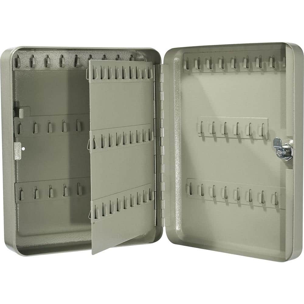 105 Key Lock Box Safe with Key Lock, Beige - Hercitys