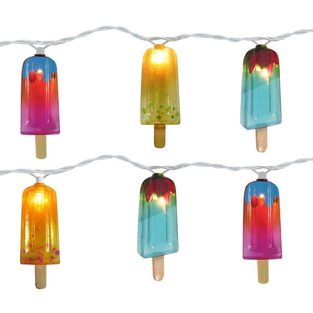 11.25 ft. 10-Count Summer Popsicle Multi Lights - Hercitys