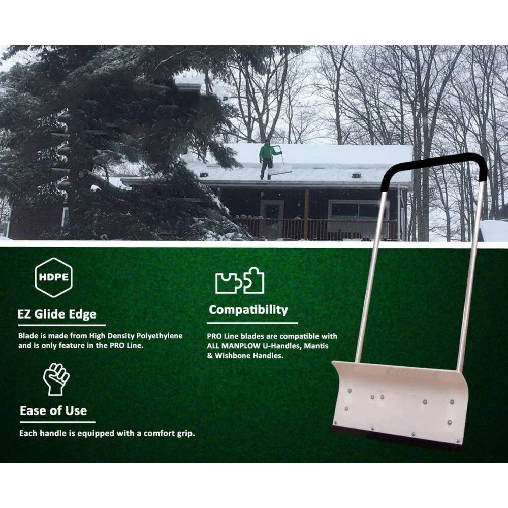 48 in. U-Shaped Metal Handle and Aluminum Blade Snow Shovel -Silver - Hercitys