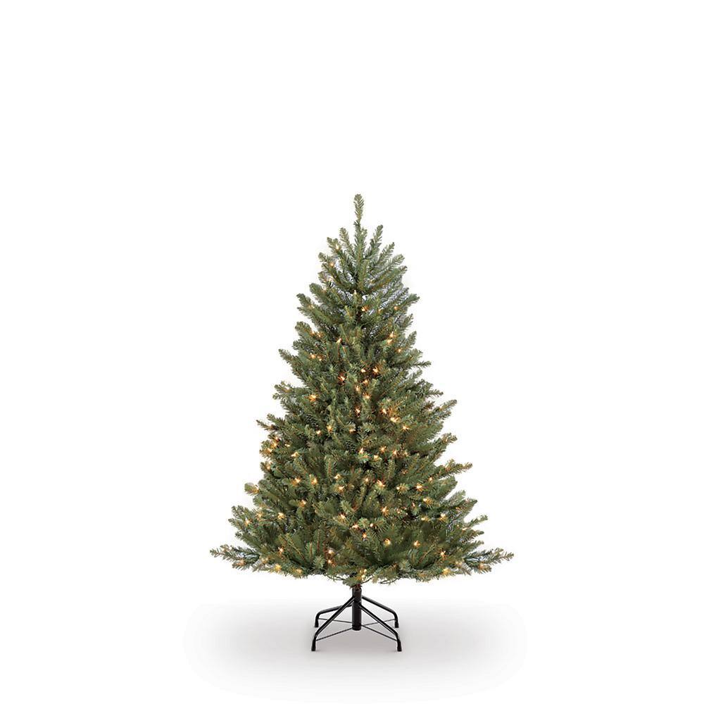 4.5 ft.Prelit Fraser Fir Artificial Christmas Tree with 250 Clear Lights - Hercitys