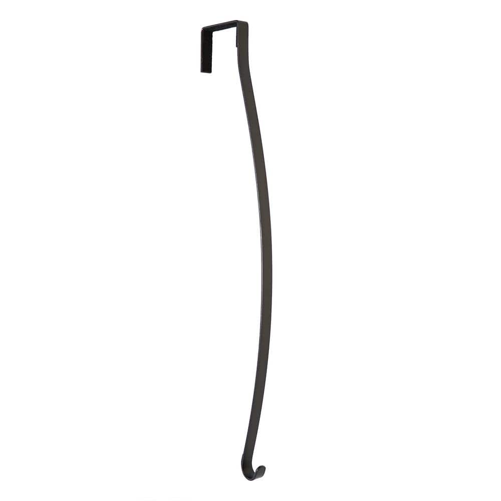 16.5 in. Matte Black Metal High Profile Wreath Hanger - Hercitys