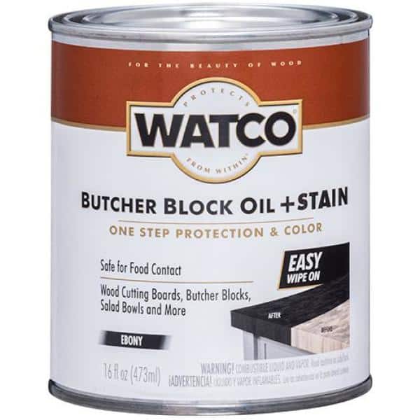 1 Pint Butcher Block Oil in Ebony (4 Pack) - Hercitys