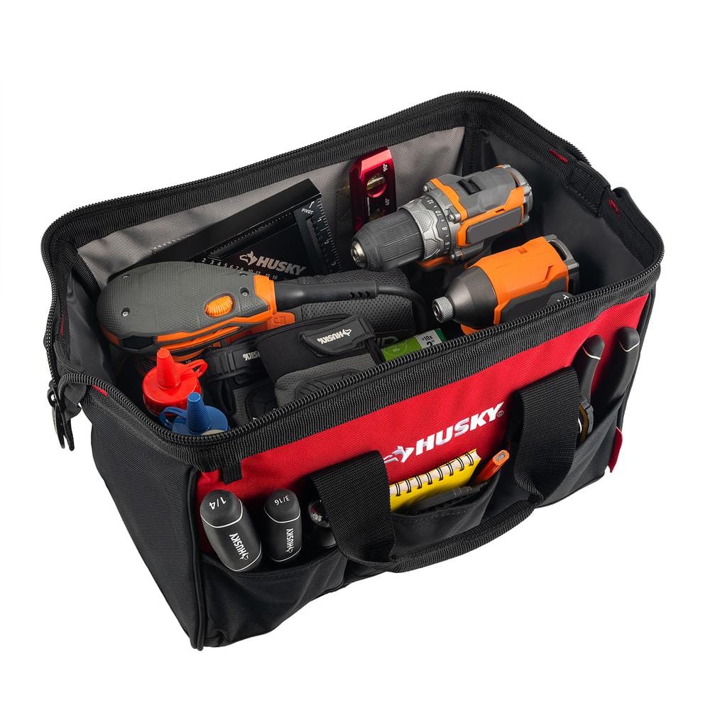15 in. 8 Pocket Zippered Tool Bag - Hercitys