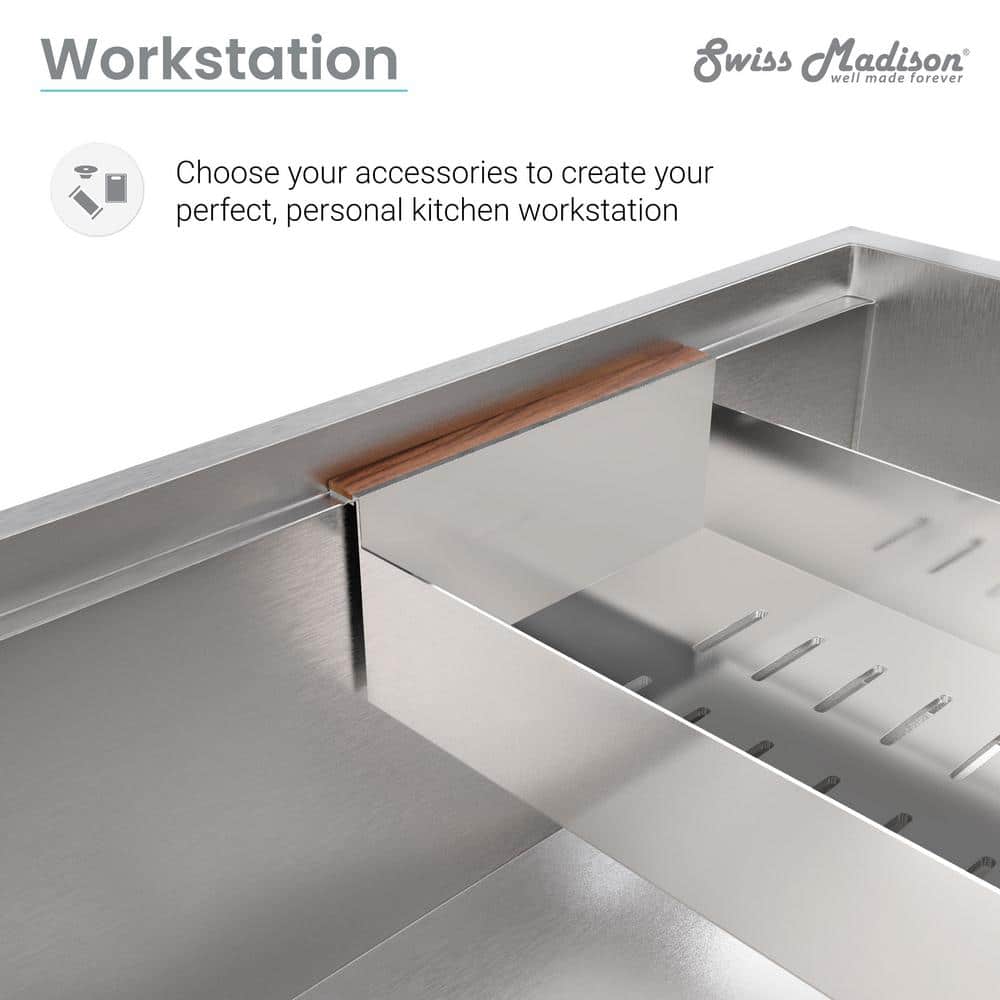 17 in. x 8 in. Stainless Steel Colander - Hercitys