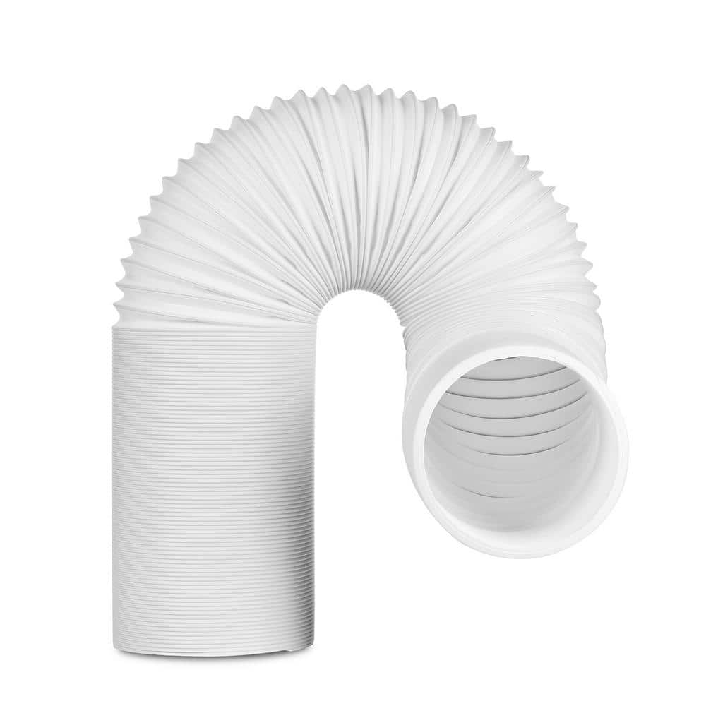 5 in. x 6.5 ft. Non-Insulated Flexible Exhaust Hose for Portable Air Conditioner, Clockwise - Hercitys