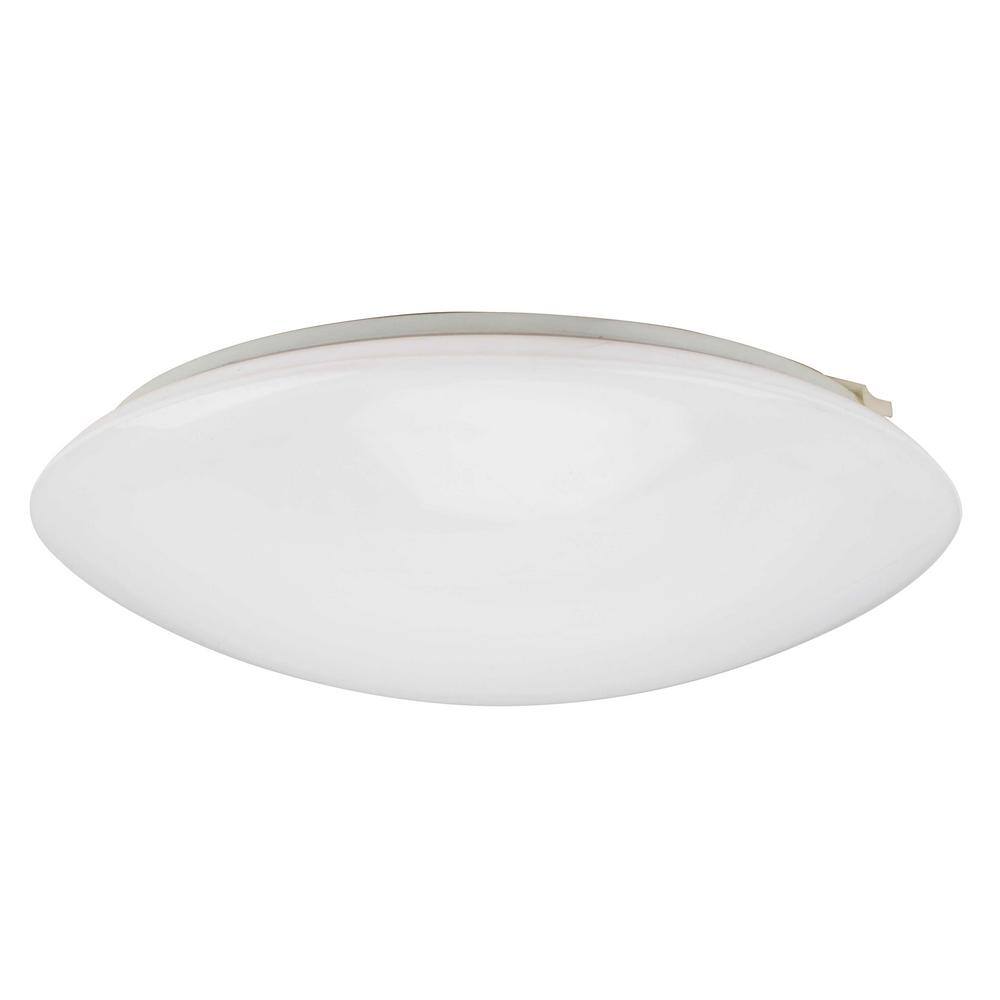 1-Light Brushed Nickel Integrated LED Flush Mount Ceiling Light - Hercitys