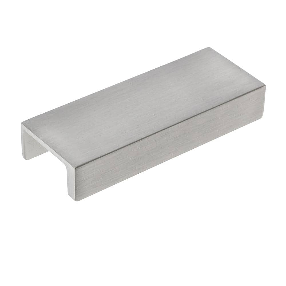 10-Pack Martin 3 in. (76 mm) Center-to-Center Satin Nickel Edge Drawer Pull - Hercitys