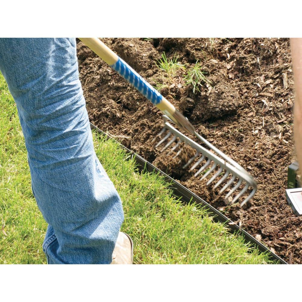 24 ft. x 4 in. Bronze Aluminum Landscape Edging Project Kit (4 – 6 ft. pieces) - Hercitys