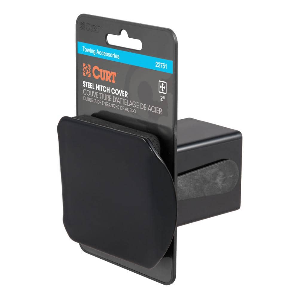 2″ Black Steel Hitch Tube Cover (Packaged) - Hercitys