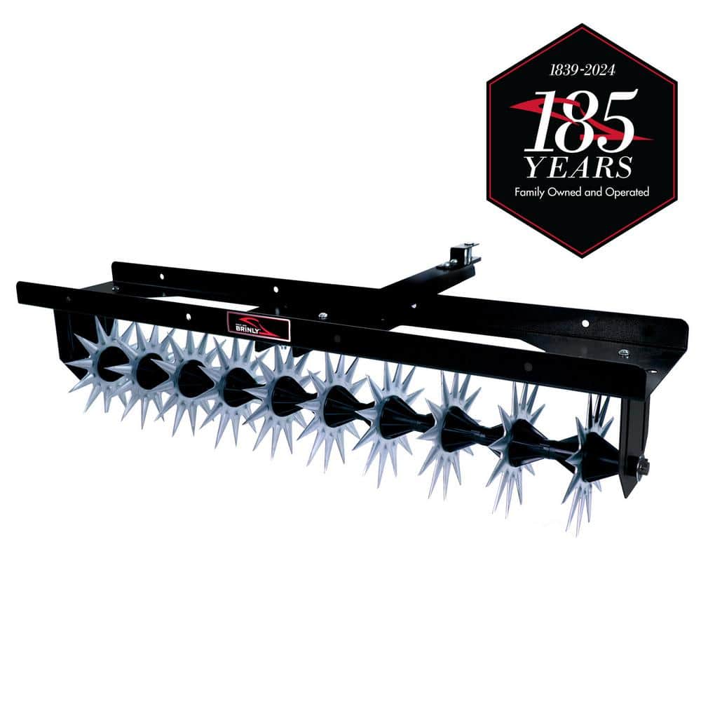 40 in. Tow-Behind Spike Aerator with with 3D Steel Tines for Lawn Tractors and Zero-Turn Mowers - Hercitys