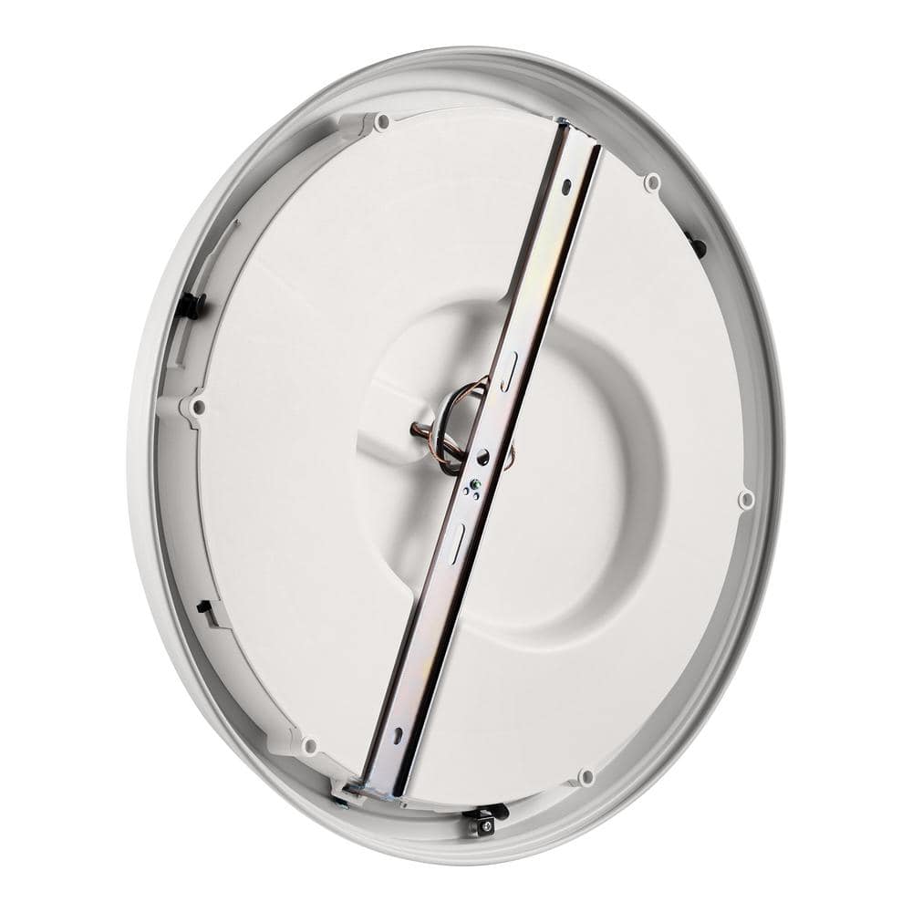 15 in. Matte White 5-CCT LED Round Flush Mount, Low Profile Ceiling Light (2-Pack) - Hercitys