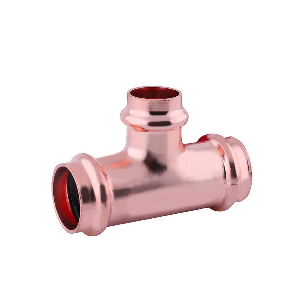 2-1/2 in. x 2-1/2 in. x 1-1/4 in. Copper Press XL Tee Press Fit x Press Fit x Press Fit - Hercitys