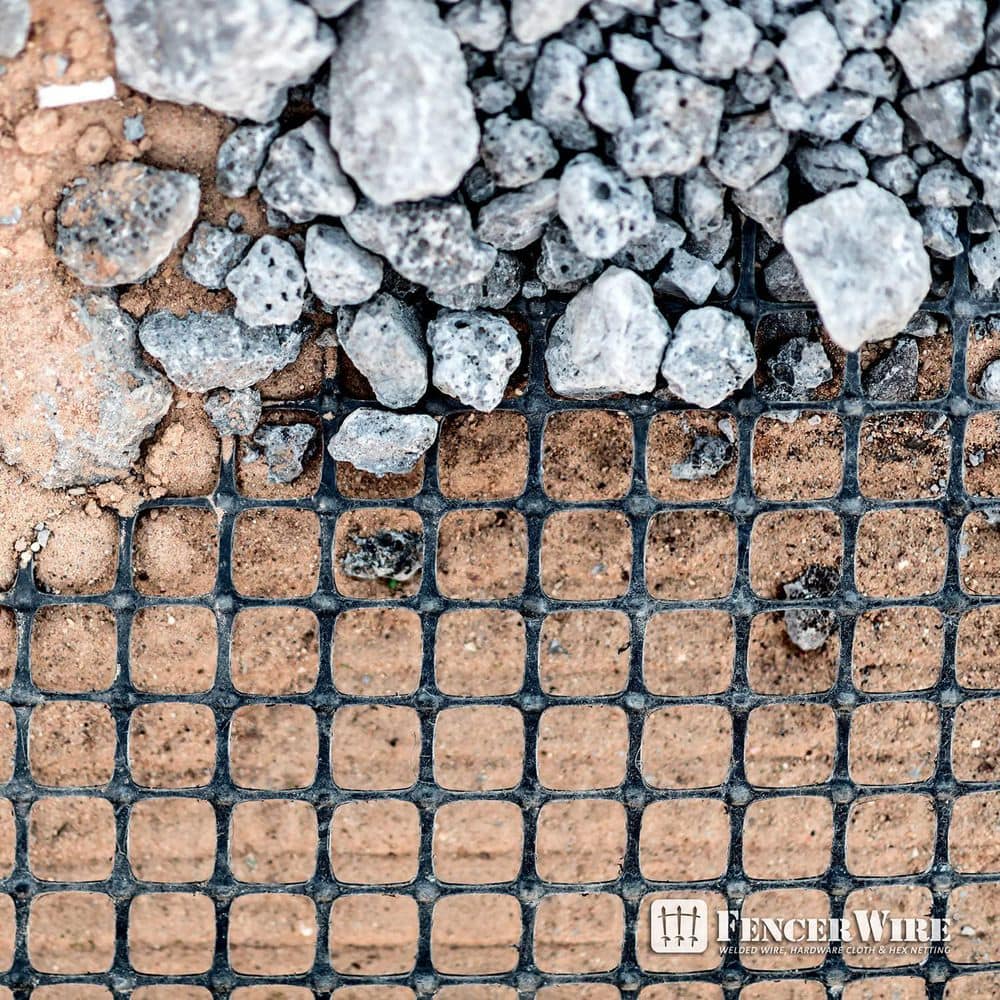 3 ft. x 15 ft. x 1/2 in. Black Plastic Hardware Netting - Hercitys