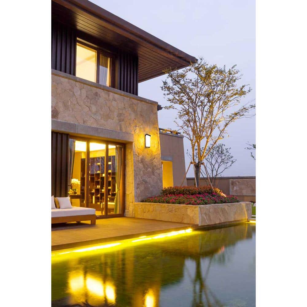 5 in. 22-Watt Radar-Motion Activated White Integrated LED Wall Ceiling Surface Flush Mount Smart Flood Light - Hercitys