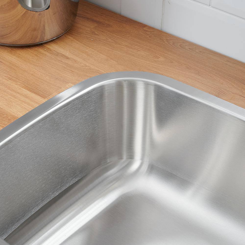 23 in. Drop in/Undermount Single Bowl 18-Gauge Stainless Steel Classic Kitchen Sink - Hercitys