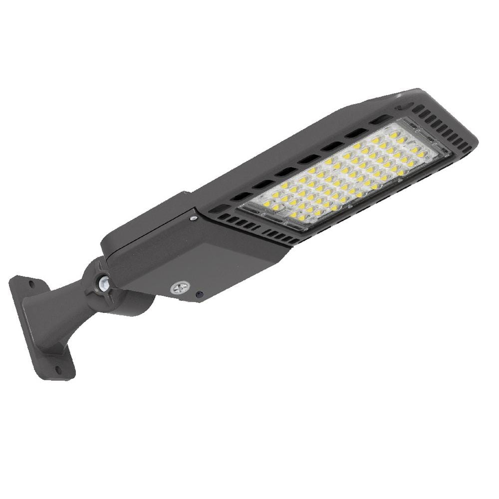 1000-Watt Equivalent Integrated LED Bronze LED Parking Lot Area Light Arm Mount 5000k Dusk to Dawn IP65 - Hercitys