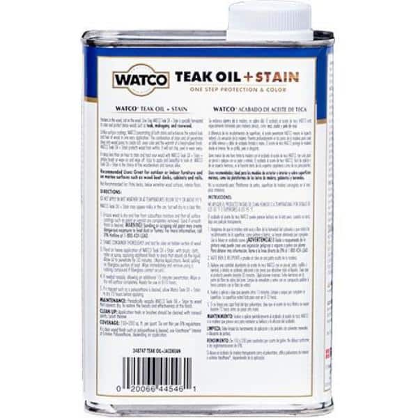 1 Quart Teak Oil in Jacobean (4 Pack) - Hercitys