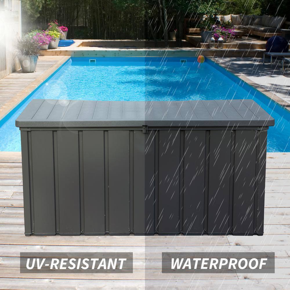 120 Gal. Louvered Deck Box - Hercitys