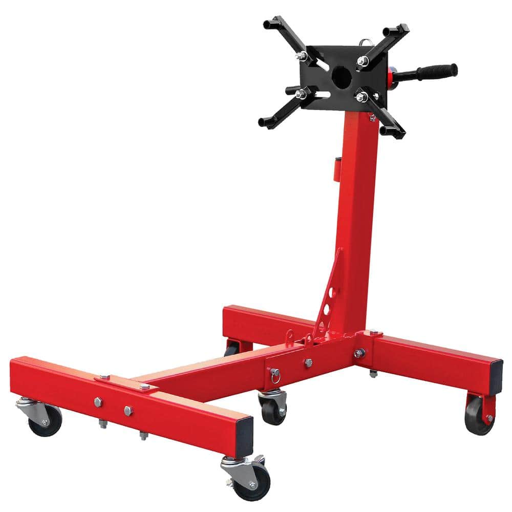 1,500 lbs. Engine Stand with 360-Degree Rotating Head and Folding Frame - Hercitys