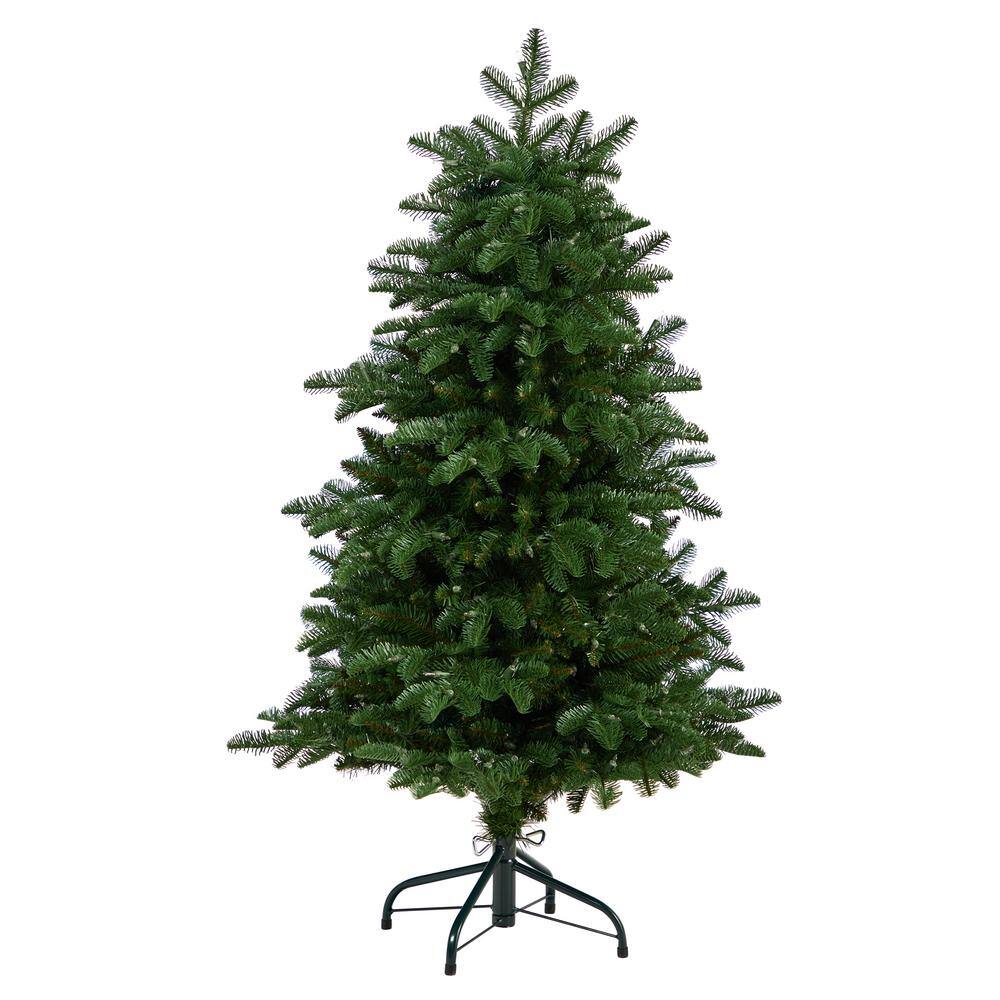 4 ft. South Carolina Fir Artificial Christmas Tree with 250 Clear Lights and 752 Bendable Branches - Hercitys