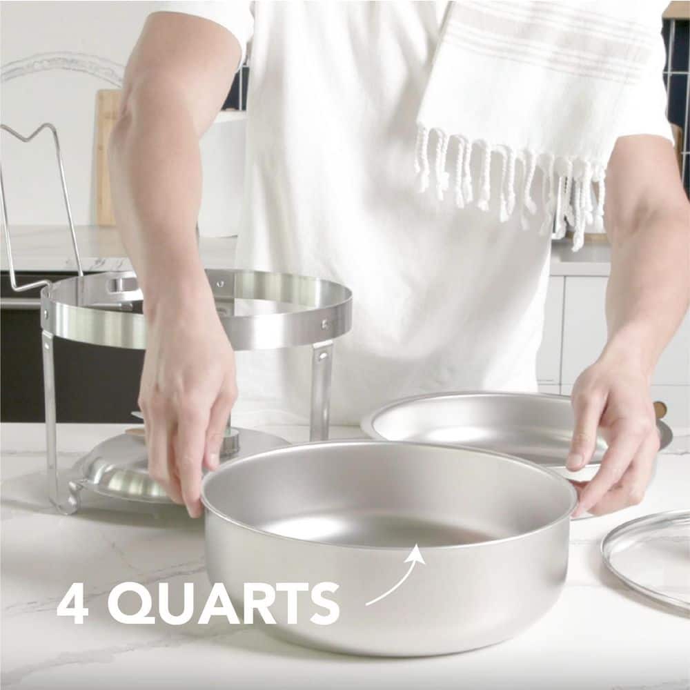 4 qt. Stainless Steel Chafing Dish Complete Set of 2 - Hercitys