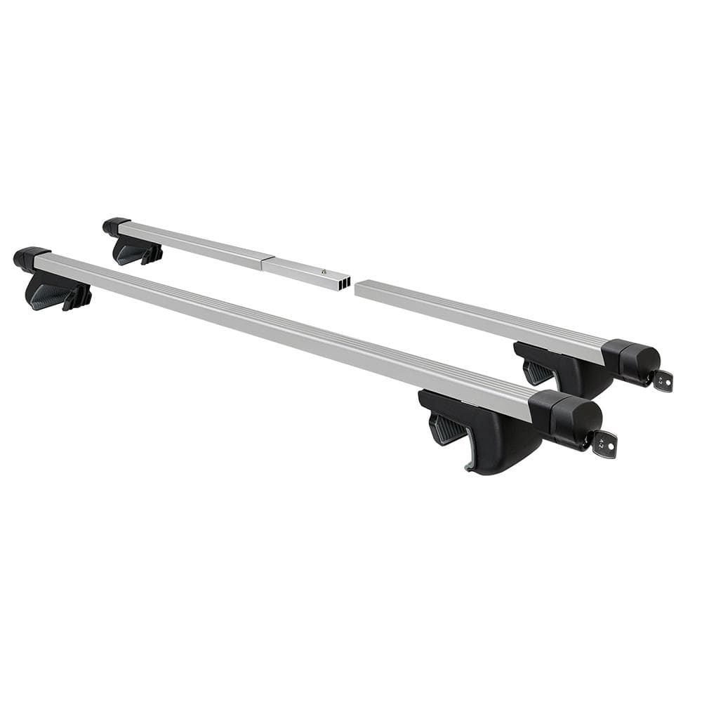 2-Piece Adjustable Roof Top Cross Bar Set, for Use with Existing Raised Side Rails Only - Hercitys