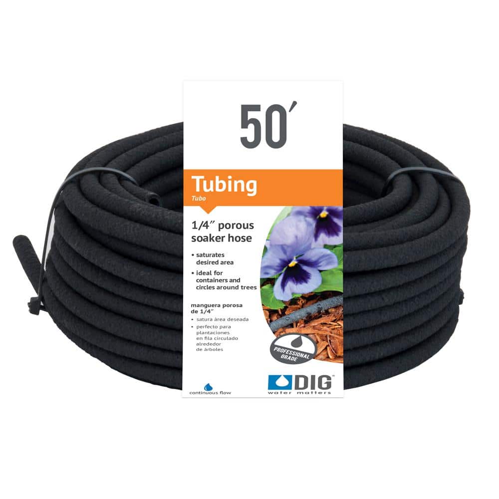 1/4 in. x 50 ft. Porous Drip Soaker Hose - Hercitys