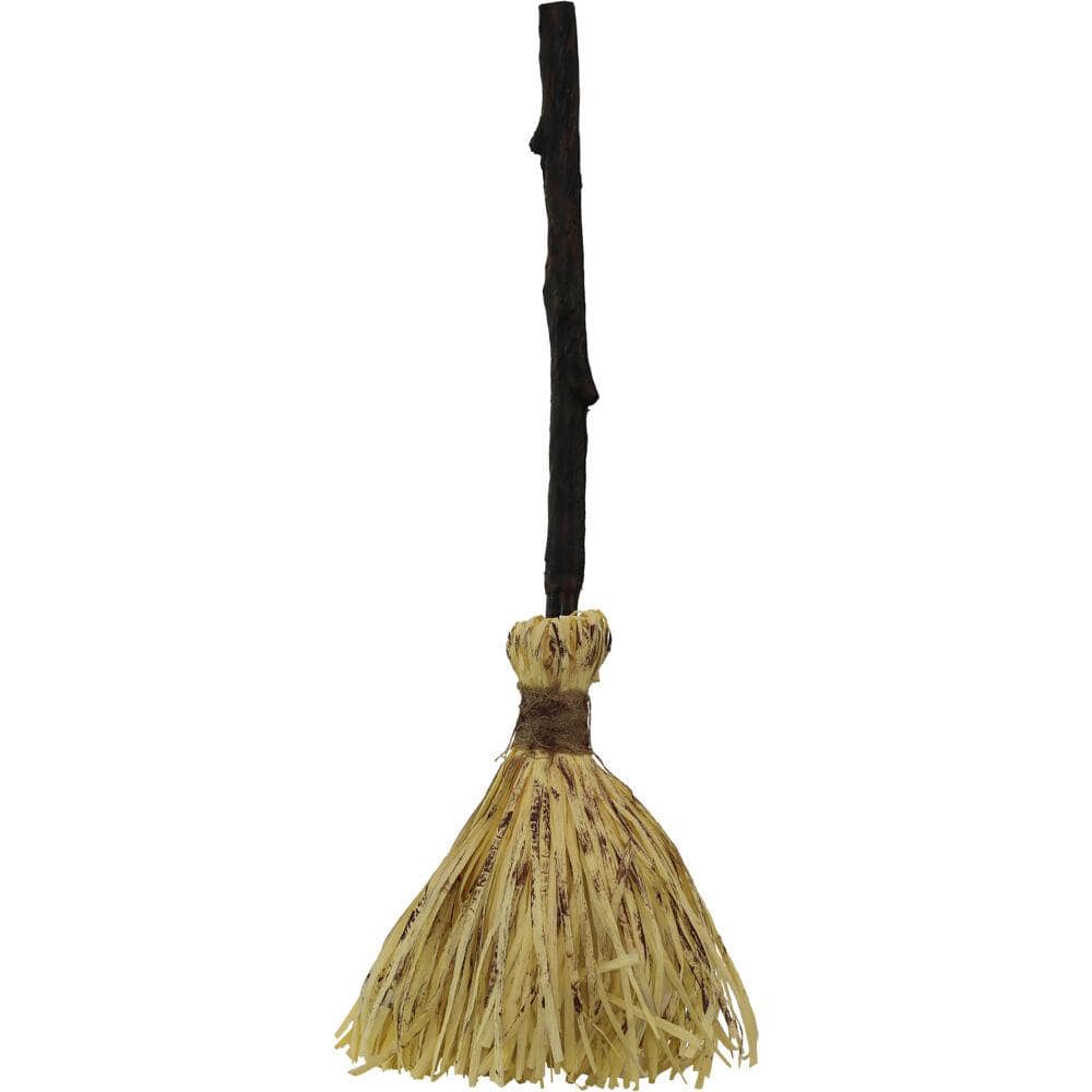 26 in. Animated Witch’s Broomstick with Sound and Movement, Battery Operated - Hercitys