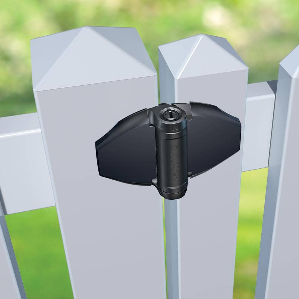 4-1/2 in. x 6-3/4 in. Black Polymer and Stainless Steel Hinge - Hercitys