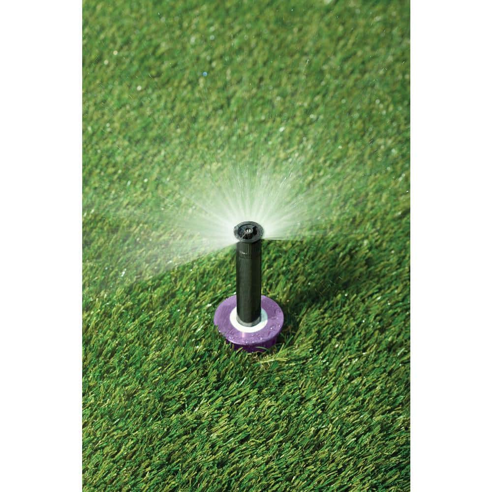 1800-Series 4 in. Pop-Up Non-potable Sprinklers with Purple Cap, Half Circle Pattern, Adjustable 8-15 ft. (5-Pack) - Hercitys
