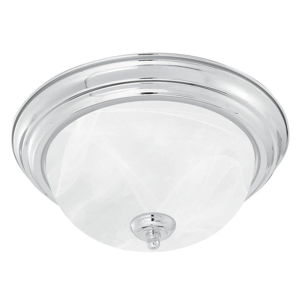 3-Light Brushed Nickel Ceiling Flush Mount - Hercitys