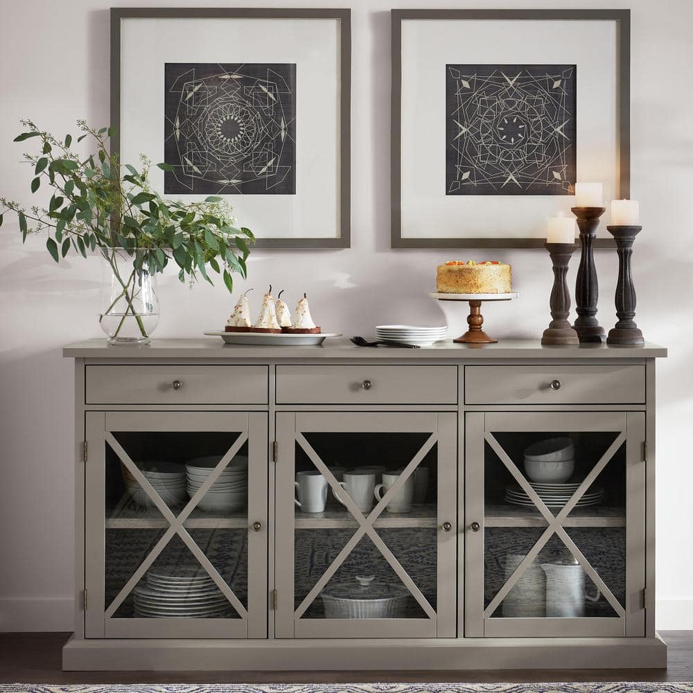 5 in. H 1-Tier Brown Serving Tray Cake Stand - Hercitys