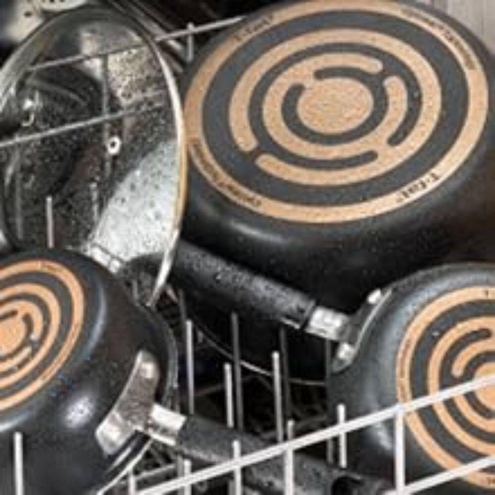 2 Piece: 8 and 10.5 Inch Aluminum Non-Stick Fry Pan Set, Nonstick Frying Pans, Skillets, Dishwasher Safe, Black - Hercitys