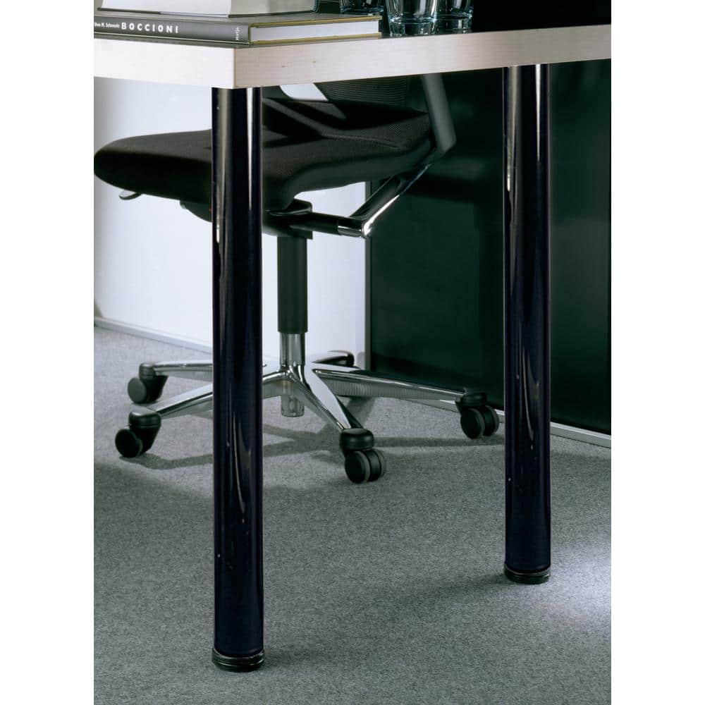 28 in. Black Adjustable Metal Table Legs, Desk Legs, Furniture Legs (Set of 4) - Hercitys