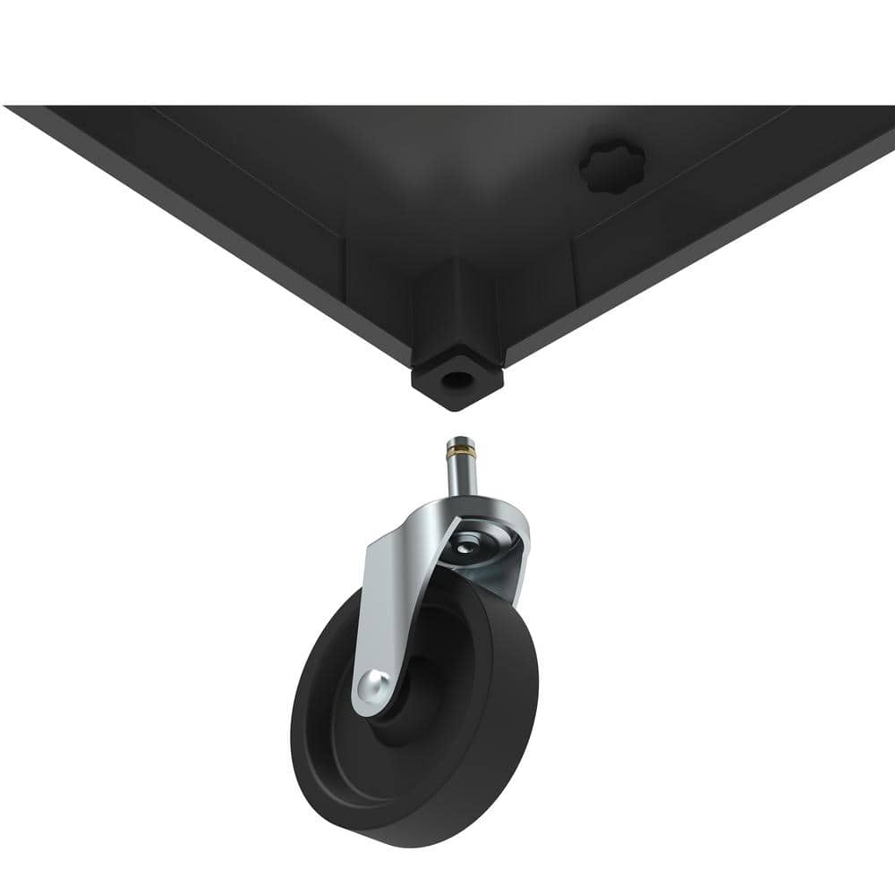 20 in. W x 12 in. D 5-Drawer Steel Tool Chest and Cabinet Combo with Power Outlets - Hercitys