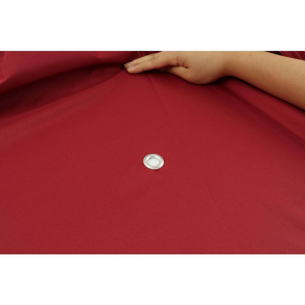 10 ft. x 12 ft. Outdoor Patio Gazebo Replacement Canopy, Double Tiered Gazebo Tent Roof Top (Frame Not Include) Red - Hercitys