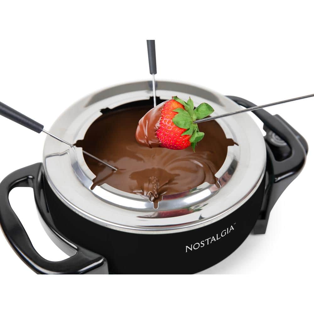12-Cup Electric Fondue Pot, Black - Hercitys