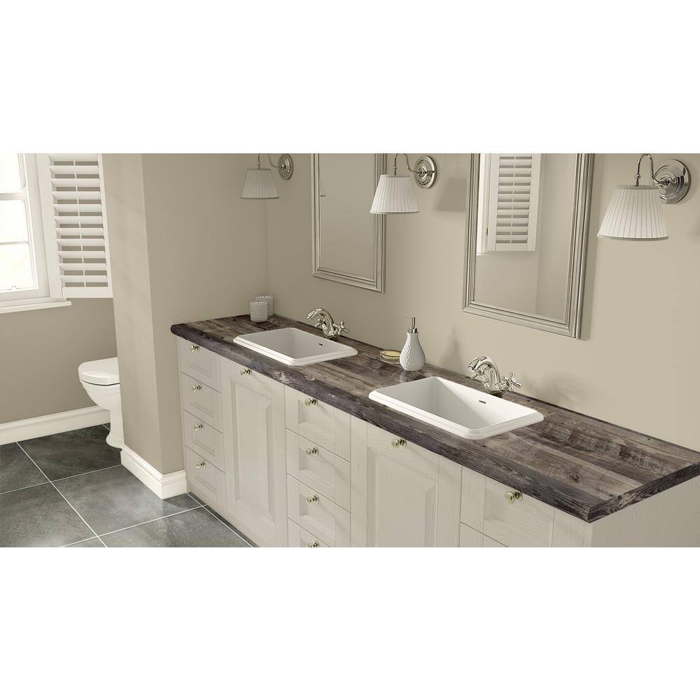 4 ft. x 8 ft. Laminate Sheet in Antique Marula Pine with Premium Gloss Line Finish - Hercitys