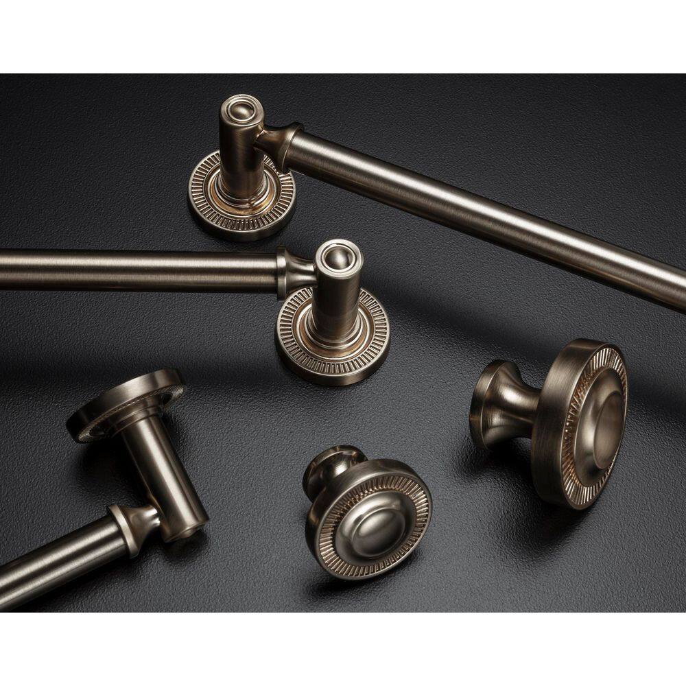 10-Pack Minted 5 in. (127 mm) Center-to-Center Traditional Satin Brass Bar Drawer Pull - Hercitys