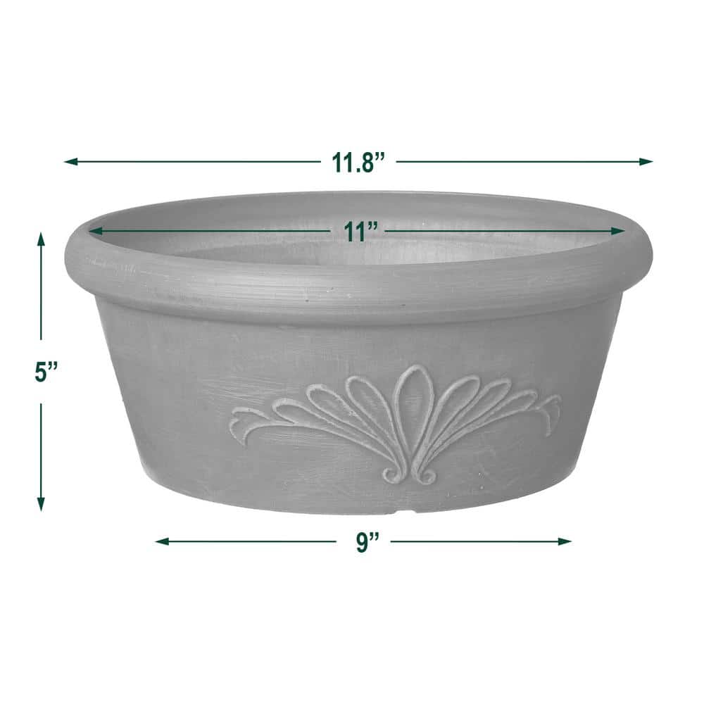 12 in. x 5 in. Chocolate PSW Bulb Pan Pot - Hercitys