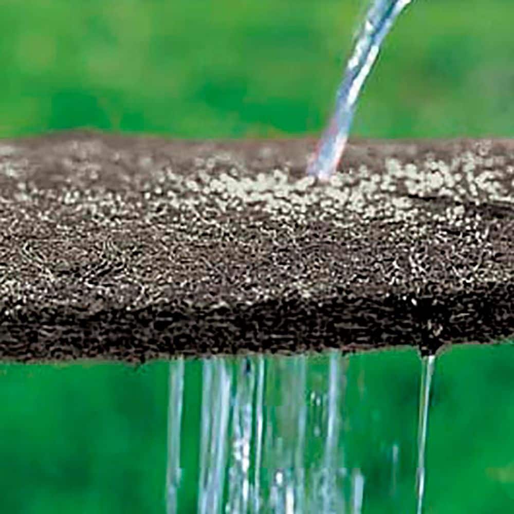 36 in. Dia. Recycled Tire Permanent Rubber Mulch Tree Ring - Hercitys